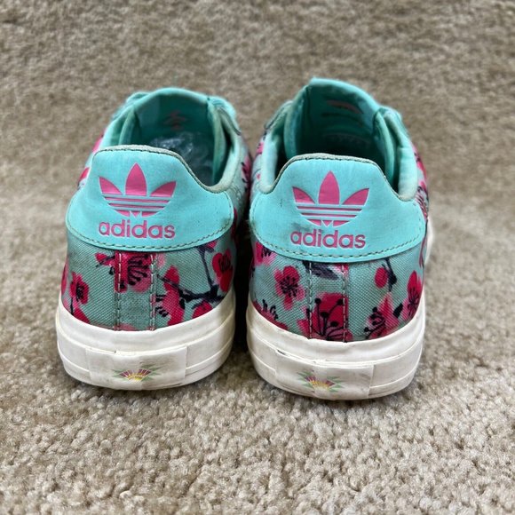 ADIDAS Collab w/ ARIZONA TEA Green Floral Womens Sz 4.5 EF9075 Shoes Sneakers - Picture 5 of 10
